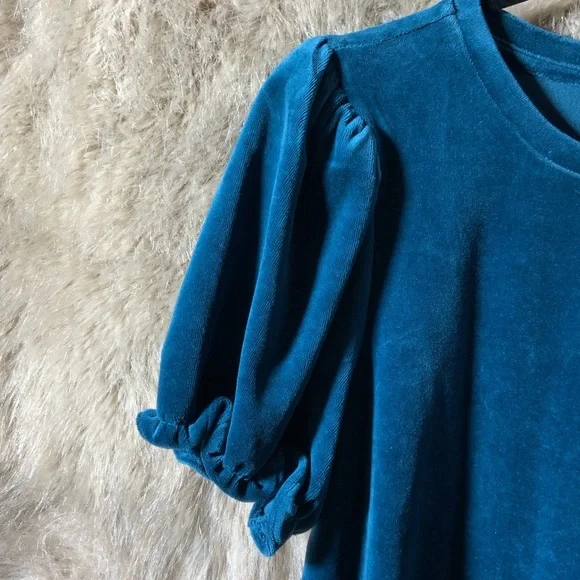 Ann Taylor Teal Short Sleeve Top - Picture 3 of 6